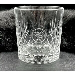 Woodford Reserve Glencairn Rock Crystal Glass Embossed Logo WR *New
